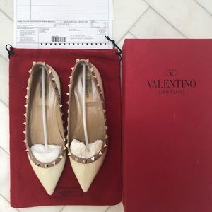 Valentino Rockstud Ballet Flat